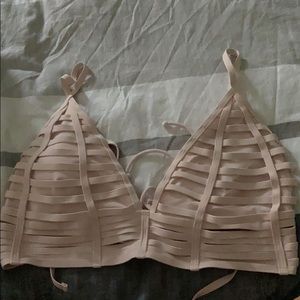 Pink bathing suit top